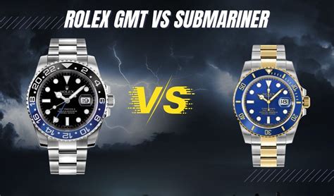 rolex submariner gmt difference|Rolex GMT vs Submariner: Battle of Two ICONIC Rolex Watches!.